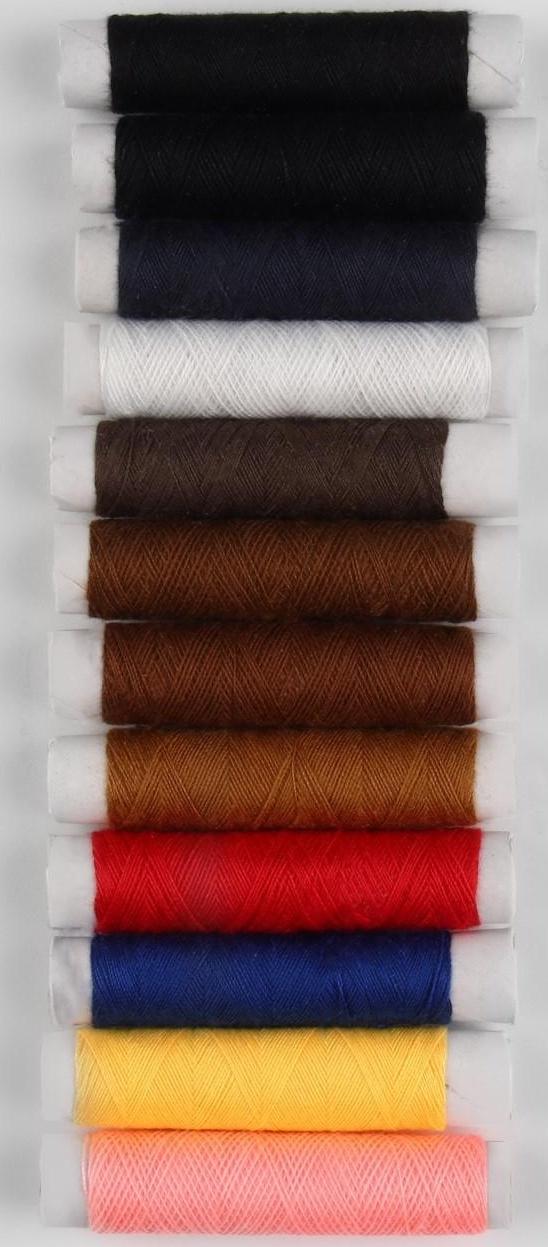 Швейный набор, 46 предметов, в сумочке ПВХ, 7,5 × 7,5 × 16,5 см,цвет МИКС