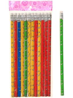 Карандаш чернографитный с ластиком 