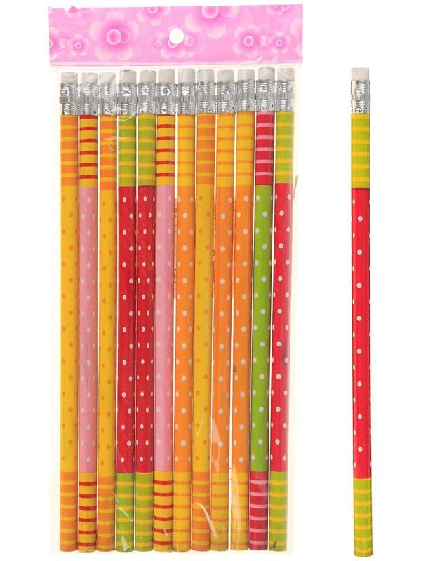 Карандаш чёрнографитный с ластиком Calligrata 