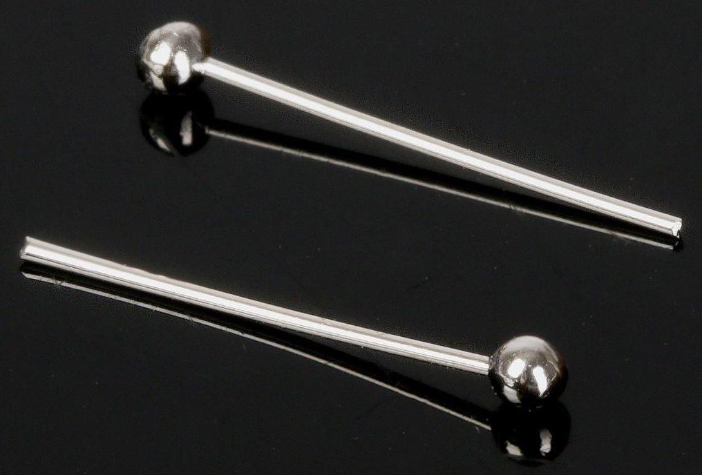 Штифт с шариком СМ-1103-16, 1,5 см, 50 гр (±1043 шт), цвет серебро