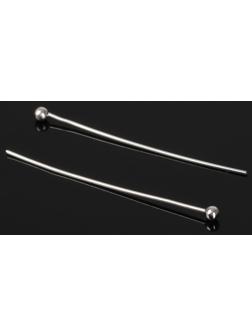 Штифт с шариком СМ-1103-13, 3 см, 50 гр (±708 шт), цвет серебро