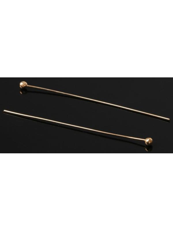 Штифт с шариком СМ-1103-11, 4 см, 50 гр (±557 шт), цвет золото