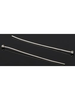 Штифт с шариком СМ-1103-11, 4 см, 50 гр (±557 шт), цвет серебро