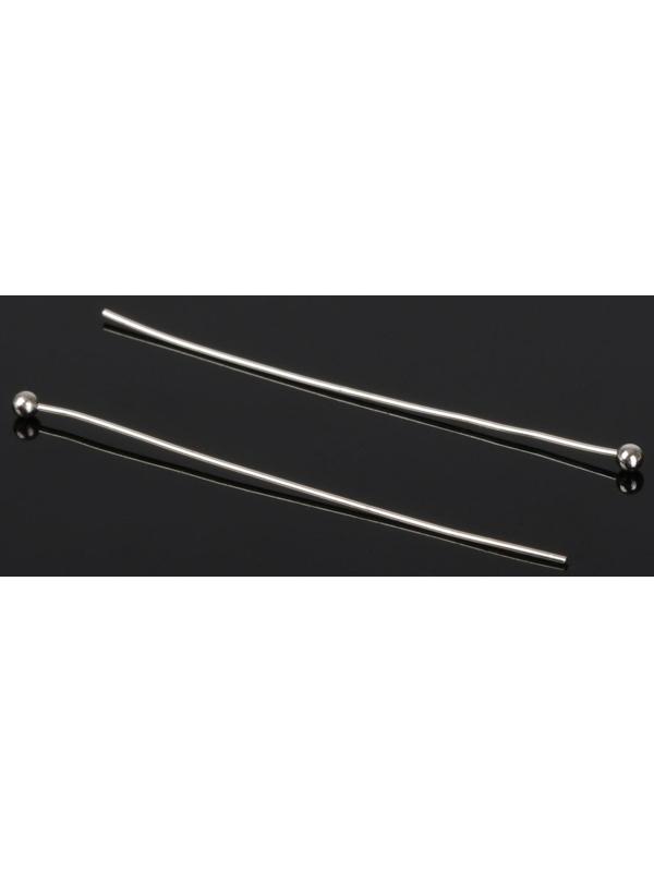 Штифт с шариком СМ-1103-11, 4 см, 50 гр (±557 шт), цвет серебро