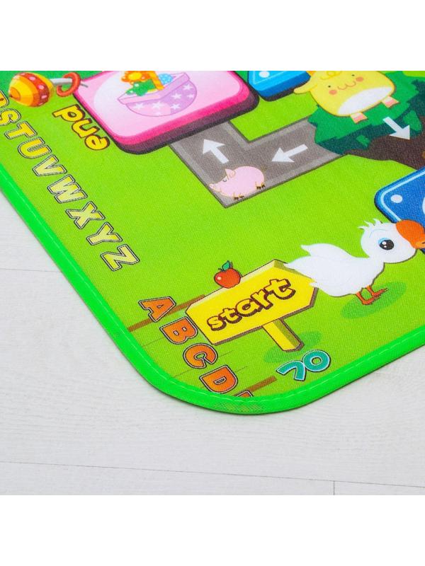 Коврик детский на фольгированной основе «Дороги», размер 116х90 см
