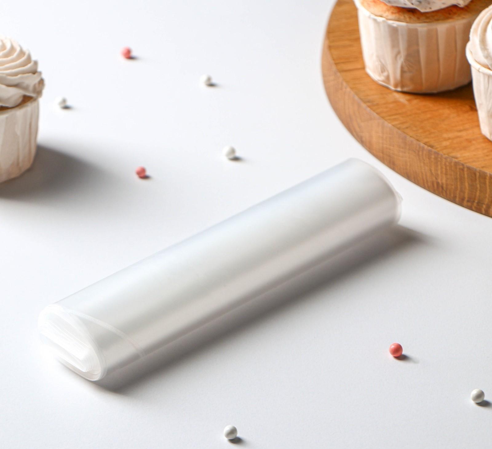 Мешок кондитерский Н-35, рулон 10 шт, 35×17 см, цвет прозрачный