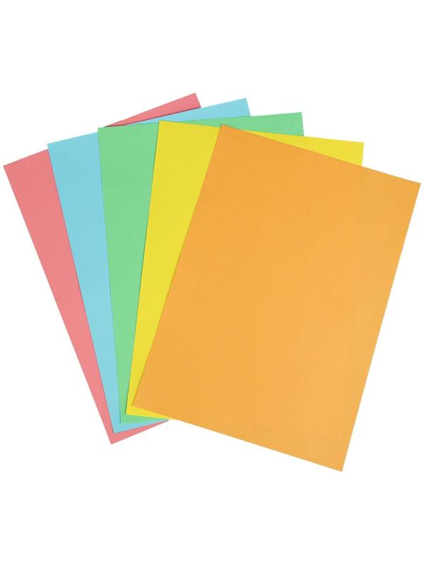Бумага цветная А4, 250 листов Calligrata Интенсив, 5 цветов, 80 г/м²