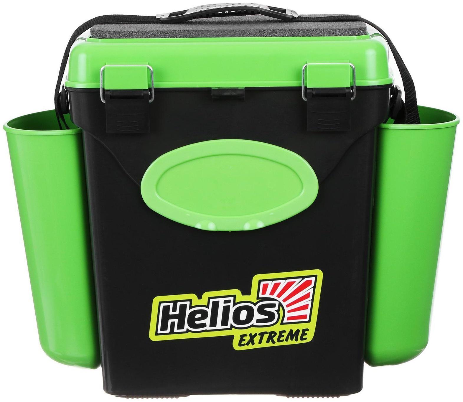 Ящик зимний Helios FishBox 10 л, односекционный, цвет зелёный