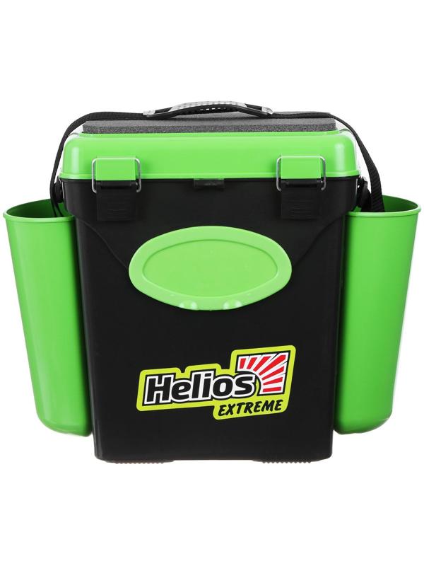 Ящик зимний Helios FishBox 10 л, односекционный, цвет зелёный