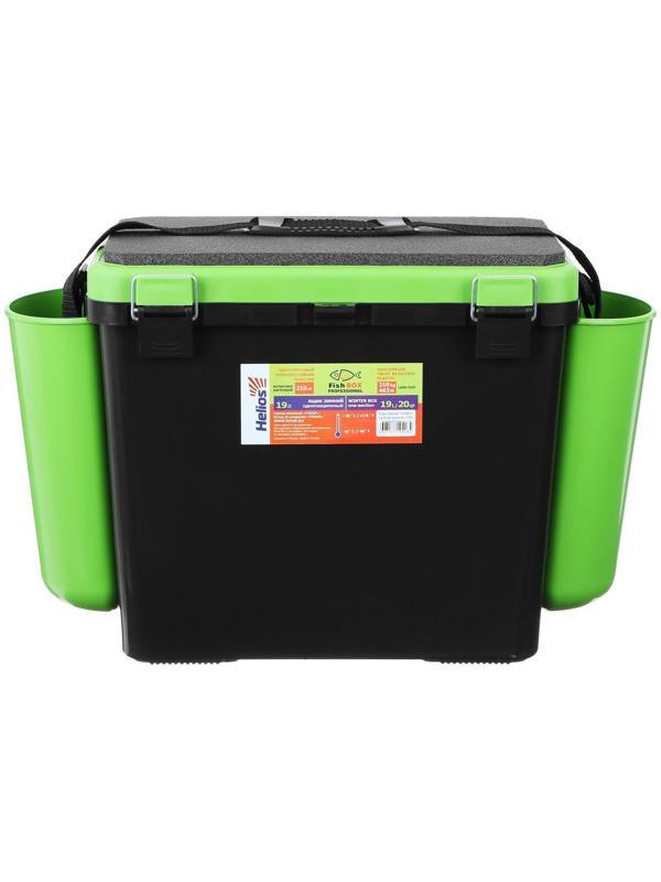 Ящик зимний Helios FishBox 19 л, односекционный, цвет зелёный