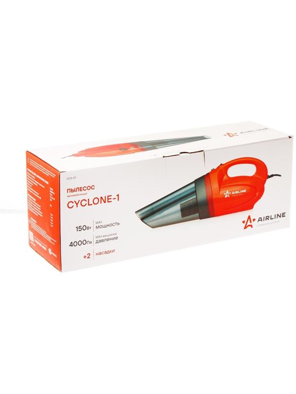 Пылесос автомобильный Airline CYCLONE-1, 150 Вт, 0.5 л, 4 КПа
