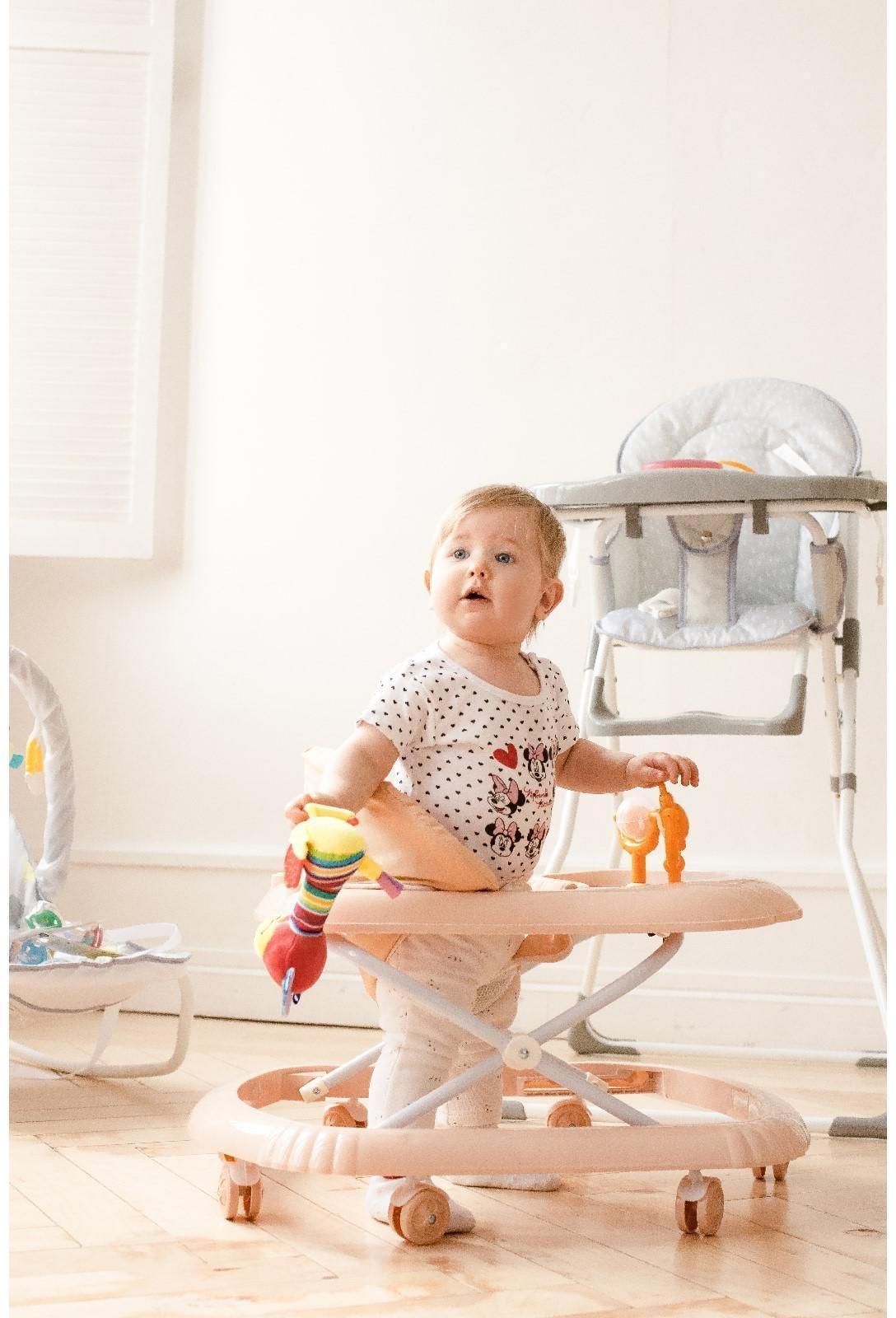 Ходунки «Верный друг», 7 колес, муз. игрушки, бежевый