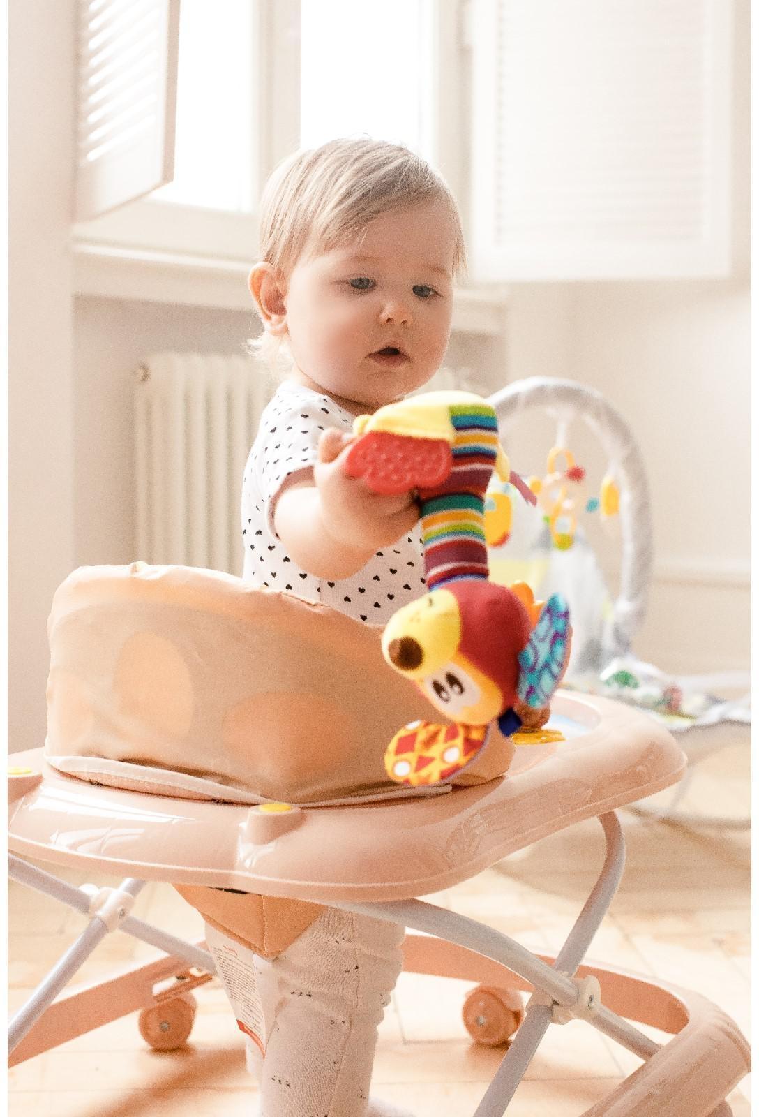 Ходунки «Верный друг», 7 колес, муз. игрушки, бежевый