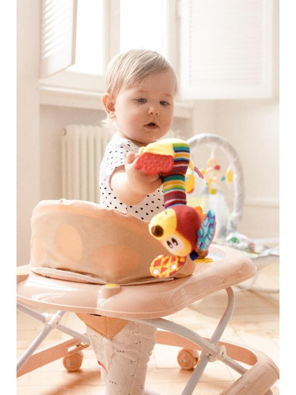 Ходунки «Верный друг», 7 колес, муз. игрушки, бежевый