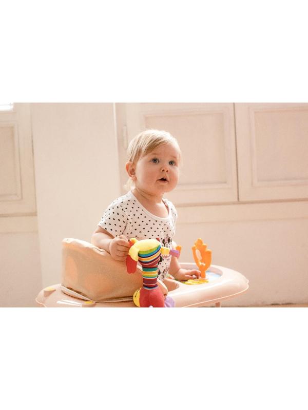 Ходунки «Верный друг», 7 колес, муз. игрушки, бежевый