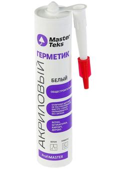 Герметик акриловый MasterTeks Profmaster, общестроительный, 290 мл, белый