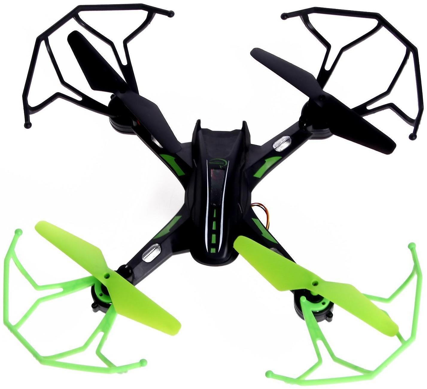 Квадрокоптер DH-X11DW, камера 0,3 Mpx, передача изображения на смартфон, Wi-Fi, барометр, цвет чёрно-зелёный