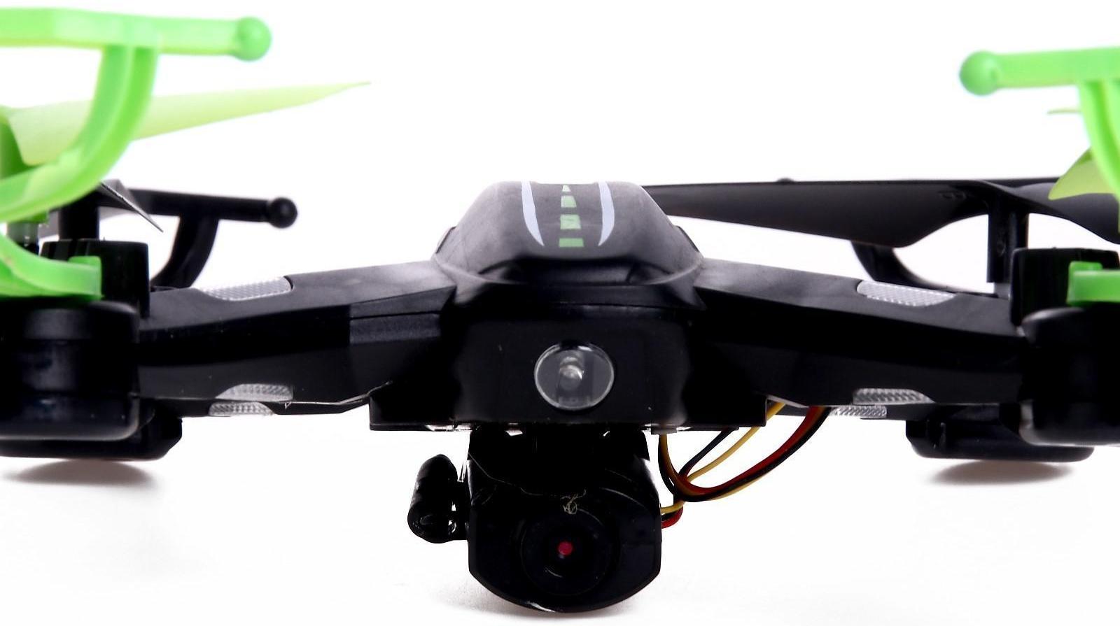 Квадрокоптер DH-X11DW, камера 0,3 Mpx, передача изображения на смартфон, Wi-Fi, барометр, цвет чёрно-зелёный