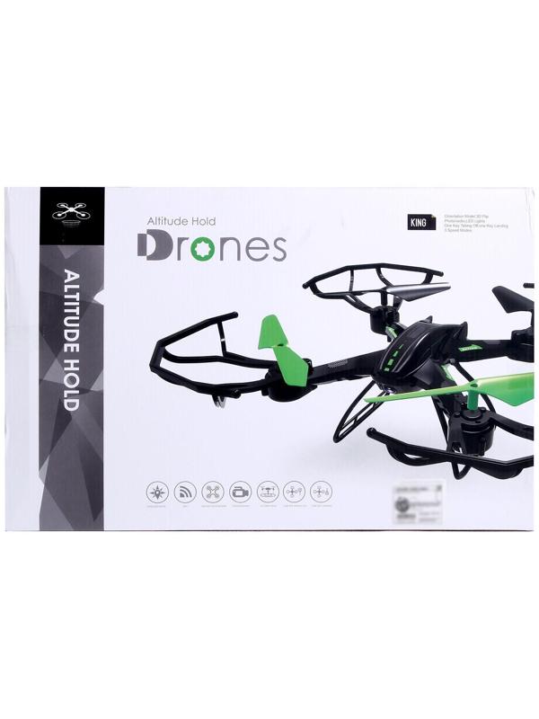 Квадрокоптер DH-X11DW, камера 0,3 Mpx, передача изображения на смартфон, Wi-Fi, барометр, цвет чёрно-зелёный