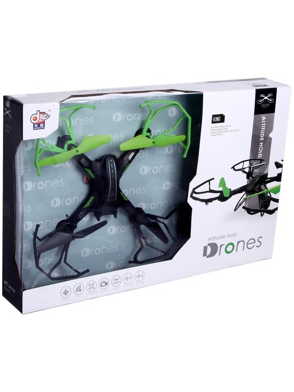 Квадрокоптер DH-X11DW, камера 0,3 Mpx, передача изображения на смартфон, Wi-Fi, барометр, цвет чёрно-зелёный