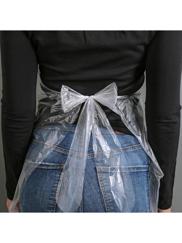 Фартуки полиэтиленовые одноразовые ПНД, 108×70 см, плотность 19-21 мкм, 100 шт/уп