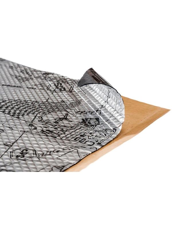 Виброизоляционный материал StP Aggressive Silver 3, размер: 3х470х750 мм