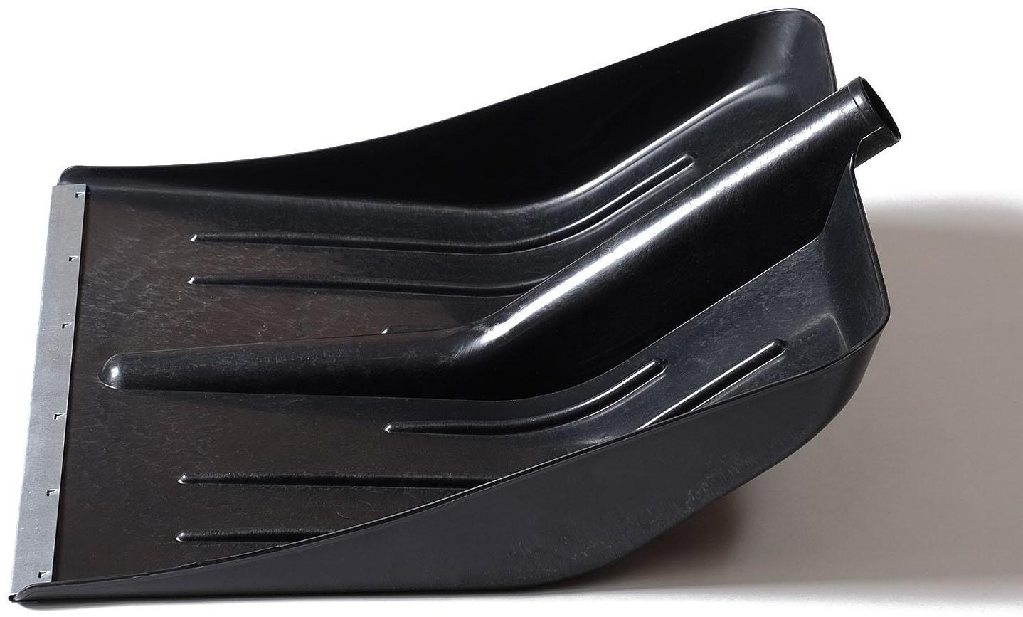 Ковш лопаты пластиковый, 400 × 415 мм, с оцинкованной планкой, тулейка 32 мм, «Тульская»