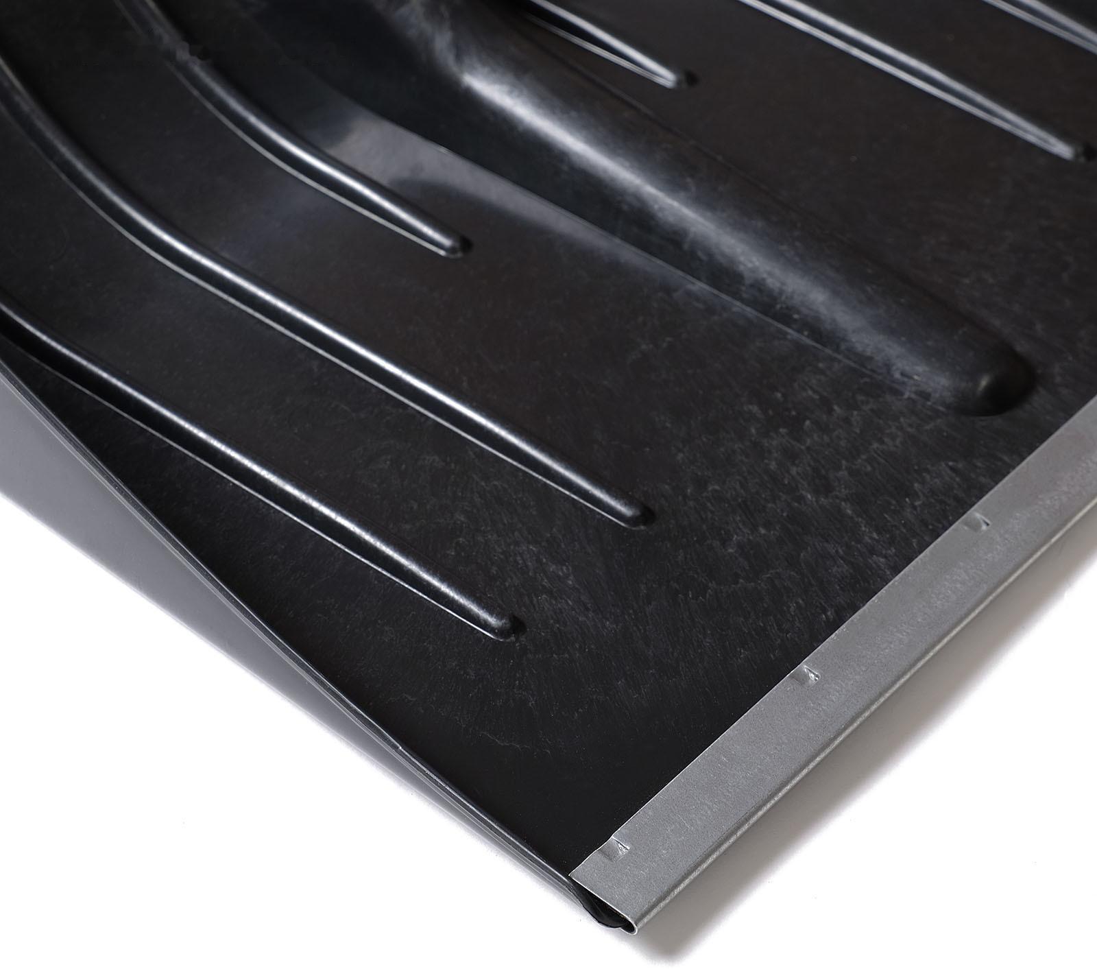 Ковш лопаты пластиковый, 400 × 415 мм, с оцинкованной планкой, тулейка 32 мм, «Тульская»