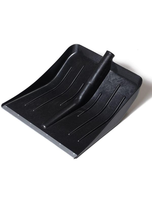 Ковш лопаты пластиковый, 400 × 415 мм, с оцинкованной планкой, тулейка 32 мм, «Тульская»