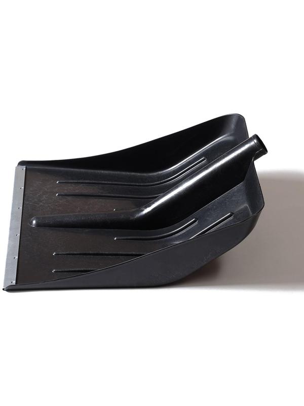 Ковш лопаты пластиковый, 400 × 415 мм, с оцинкованной планкой, тулейка 32 мм, «Тульская»