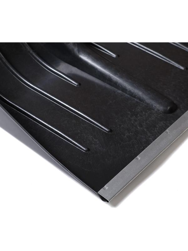 Ковш лопаты пластиковый, 400 × 415 мм, с оцинкованной планкой, тулейка 32 мм, «Тульская»