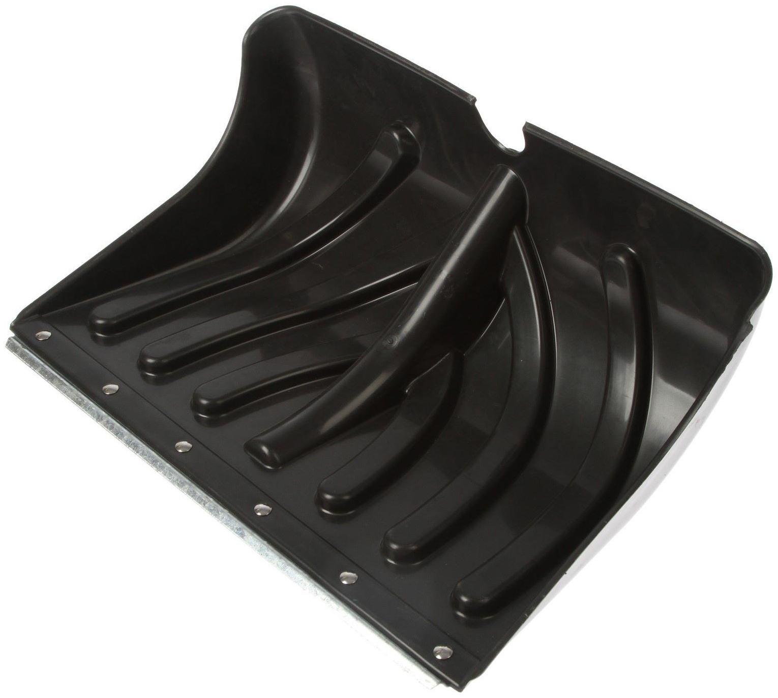 Ковш лопаты пластиковый, 500 × 350 мм, с оцинкованной планкой, тулейка 32 мм, «Домбай»