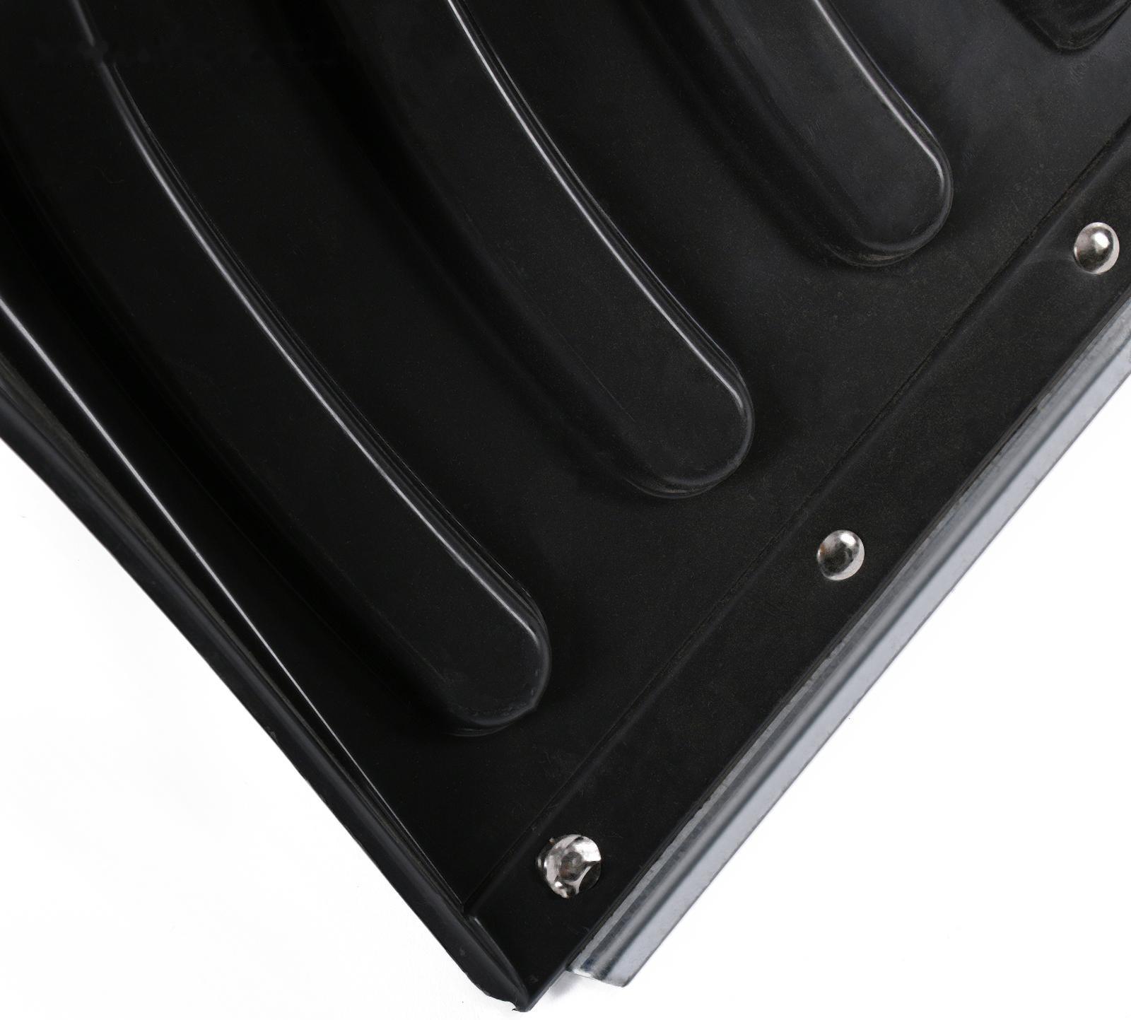 Лопата пластиковая, ковш 505 × 340 мм, с оцинкованной планкой, алюминиевый черенок, «Буран»