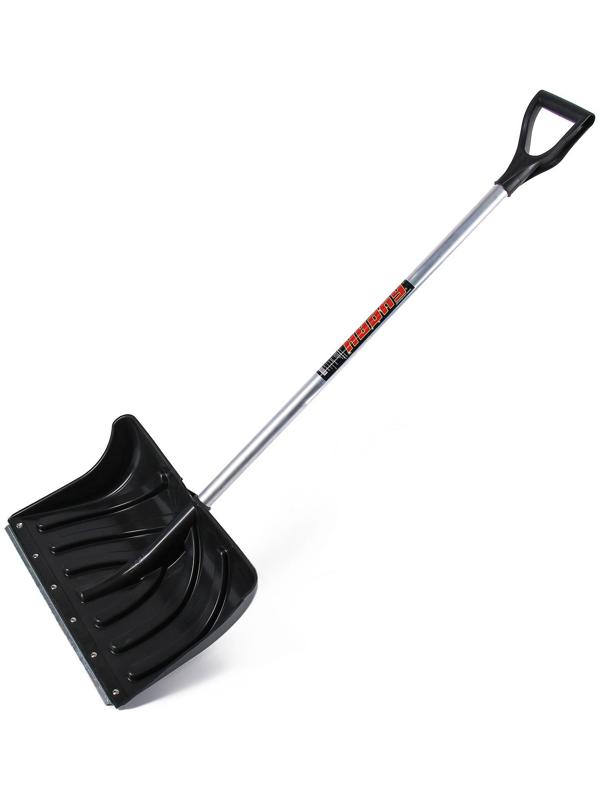 Лопата пластиковая, ковш 505 × 340 мм, с оцинкованной планкой, алюминиевый черенок, «Буран»