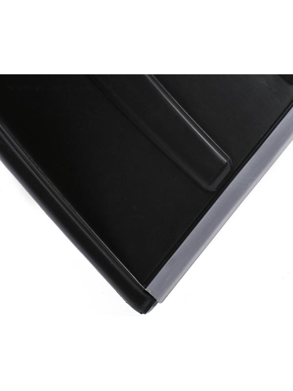 Лопата пластиковая, ковш 500 × 375 мм, с алюминиевой планкой, алюминивый черенок, терморукав, «Аляска»