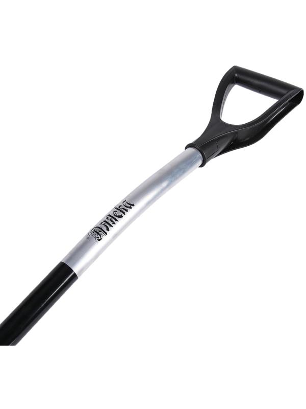 Лопата пластиковая, ковш 500 × 375 мм, с алюминиевой планкой, алюминивый черенок, терморукав, «Аляска»