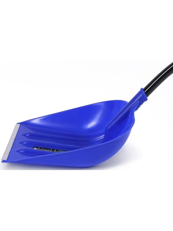 Лопата пластиковая, ковш 400 × 525 мм, с алюминиевой планкой, алюмин. эргономичный черенок, «Эльбрус»