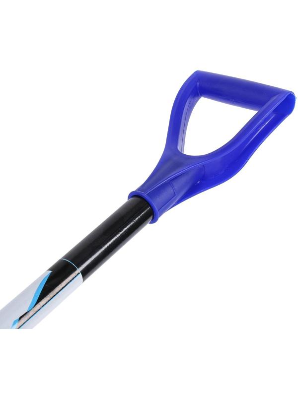 Лопата пластиковая, ковш 400 × 525 мм, с алюминиевой планкой, алюмин. эргономичный черенок, «Эльбрус»