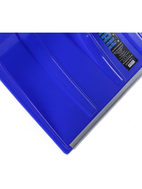 Лопата пластиковая, ковш 500 × 375 мм, с алюминиевой планкой, алюминиевый эргономичный черенок, «Монблан»