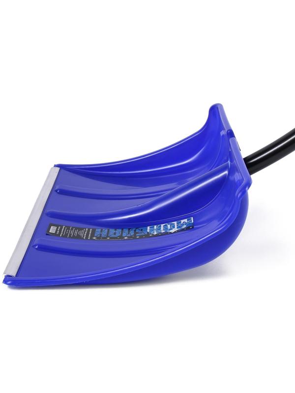 Лопата пластиковая, ковш 500 × 375 мм, с алюминиевой планкой, алюминиевый эргономичный черенок, «Монблан»