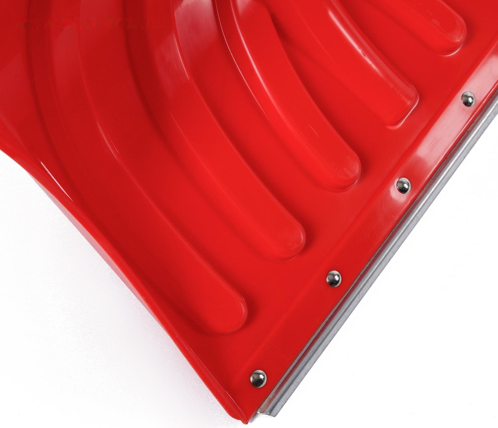 Лопата пластиковая, ковш 340 × 500 мм, с оцинкованной планкой, алюминиевый черенок, «Пингвин»