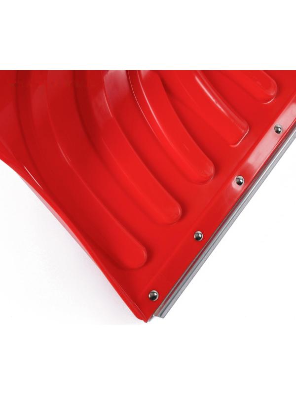 Лопата пластиковая, ковш 340 × 500 мм, с оцинкованной планкой, алюминиевый черенок, «Пингвин»