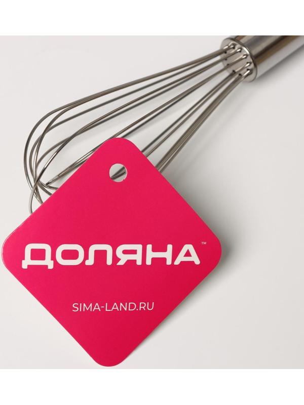 Венчик для взбивания Доляна «Стандарт», 20 см, цвет серебристый