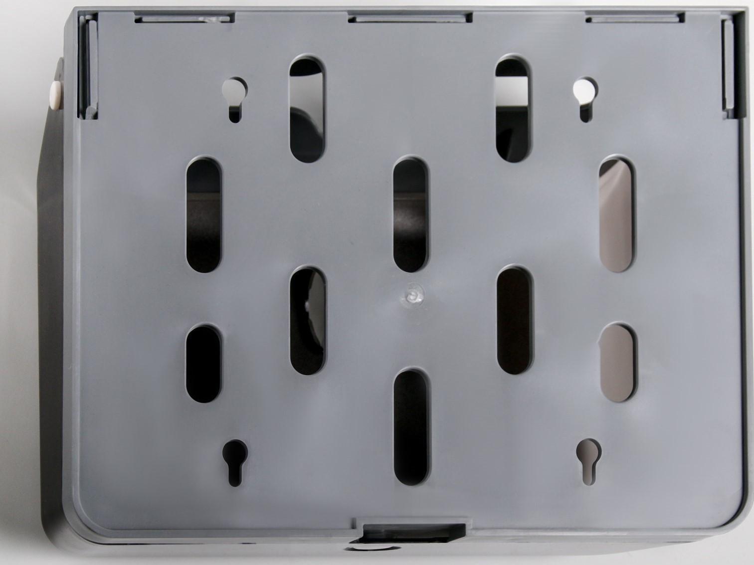 Диспенсер для бумажных полотенец в листах, пластиковый (макс. 200 шт), цвет чёрный