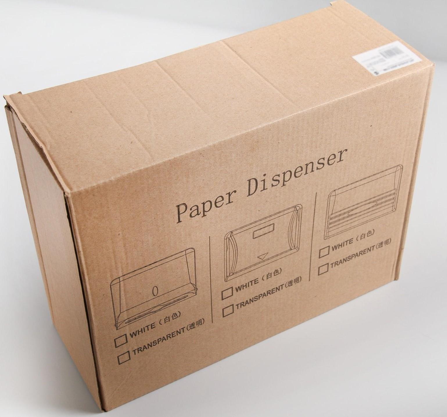 Диспенсер для бумажных полотенец в листах, пластиковый (макс. 200 шт), цвет чёрный