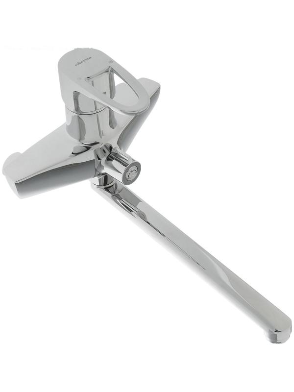 Cмеситель для ванны Accoona A7101, однорычажный, с душевым набором, латунь, хром