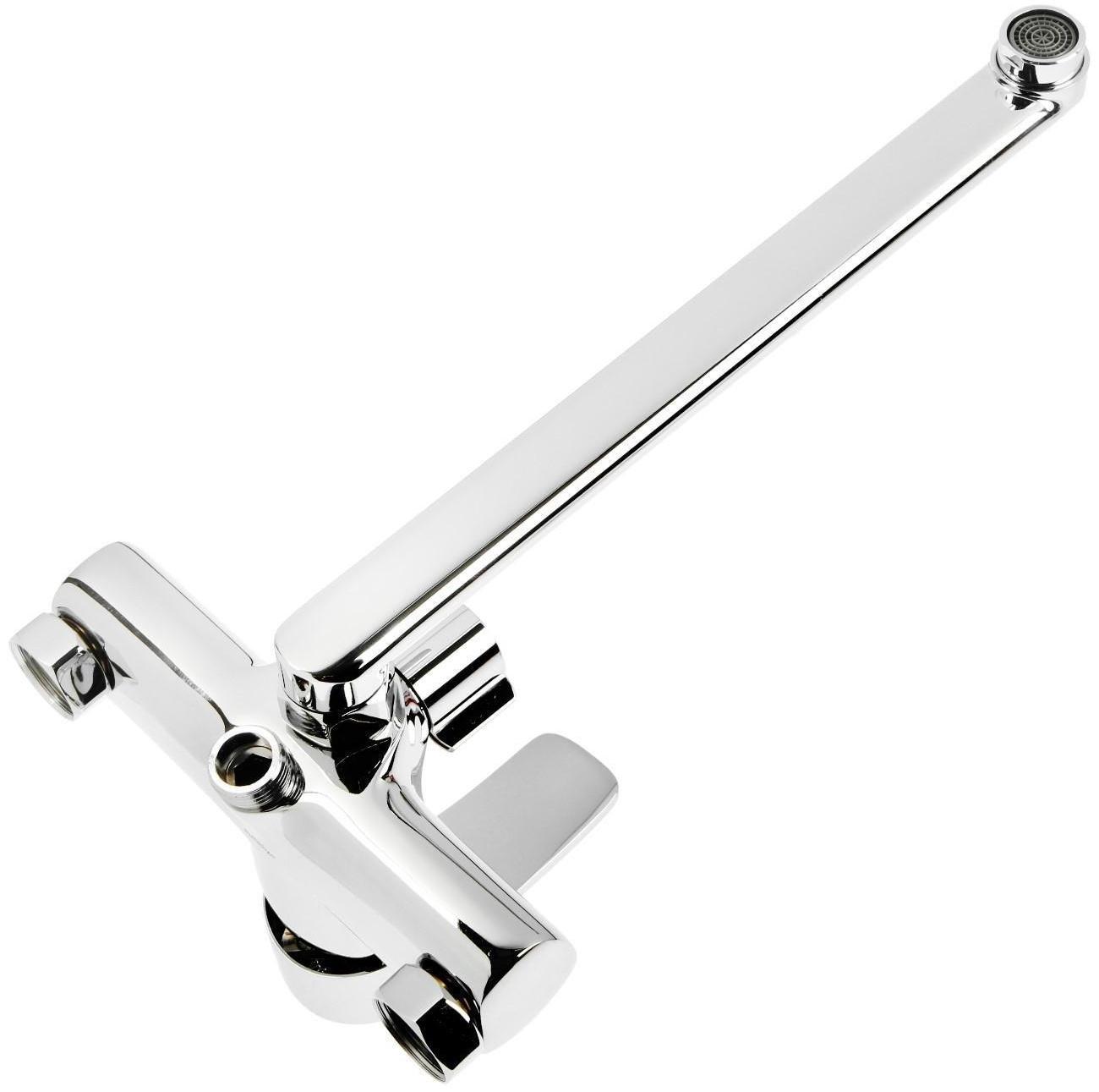 Cмеситель для ванны Accoona A7103B, однорычажный, с душевым набором, силумин, хром