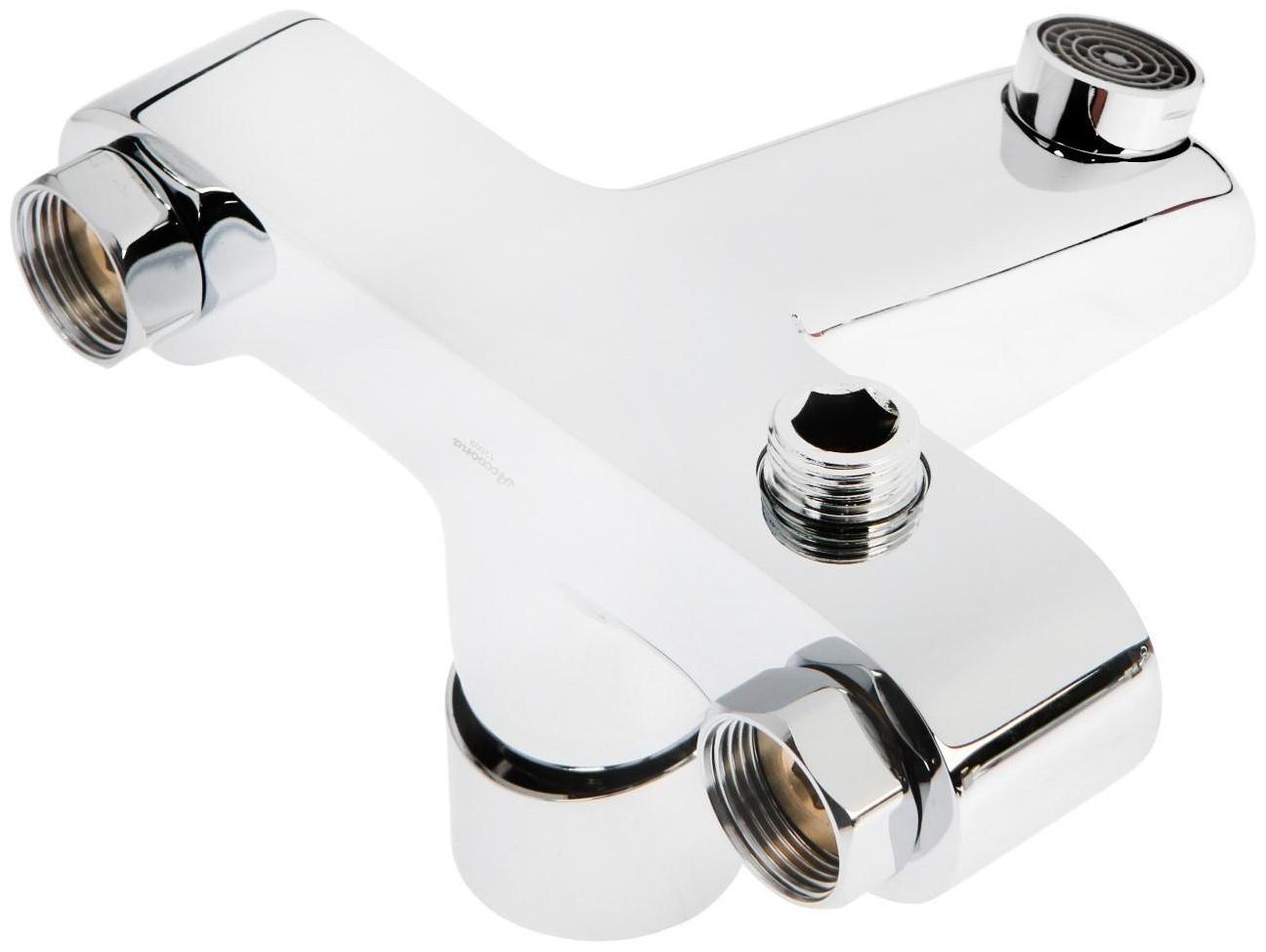 Смеситель для ванны Accoona A6008, однорычажный, с душевым набором, латунь, хром