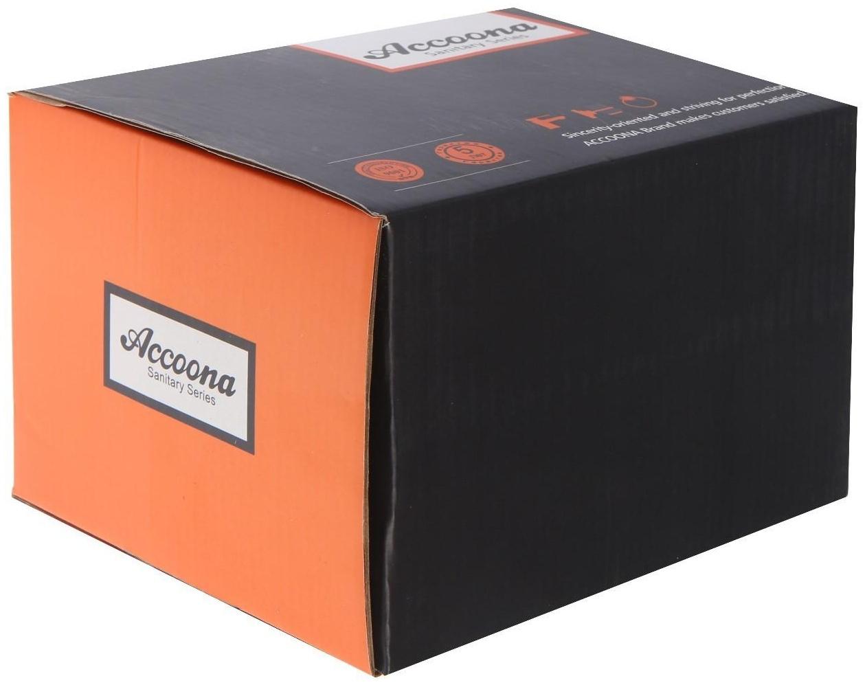 Смеситель для ванны Accoona A6008, однорычажный, с душевым набором, латунь, хром