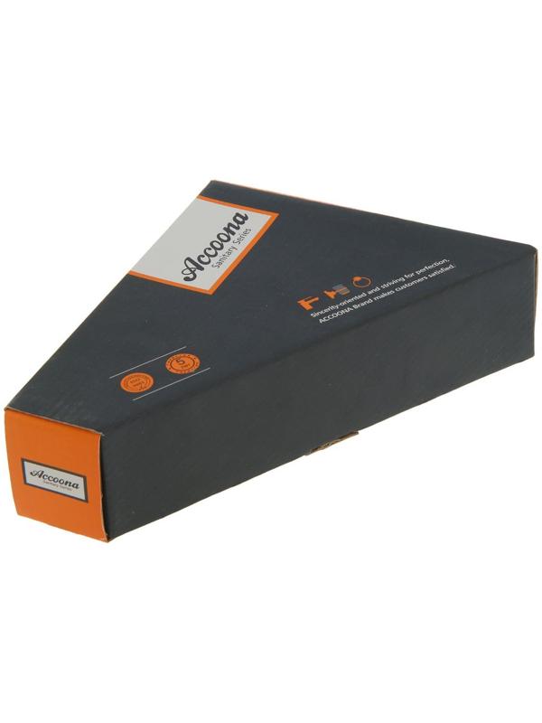 Смеситель для кухни Accoona A4266K, с гайкой, гусак короткий, силумин, цвет зелёный